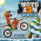 Moto X3M 4 Winter is a fun winter version of the popular Moto X3M line of motorcycles. The game's levels are set in a world of ice, snow, and dangerous obstacles, making for a very different and exciting driving experience.
