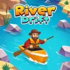 In the free online infinite arcade game River Drift, you steer a small boat over winding rivers full of obstacles like docks, boulders, and logs. Simply steer left or right, but as the water quickens and the obstructions become more erratic, it gets harder to stay afloat.