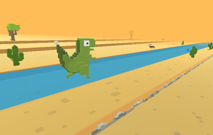 How to play Dino Dash 3D game